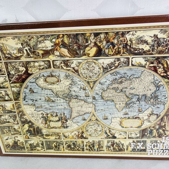 FX Schmid Puzzle ANTIQUE WORLD MAP 1500 pieces - Picture 6 of 9